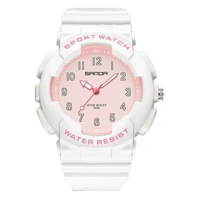 Sanda Women's Pink Water Resistant Quartz Watch