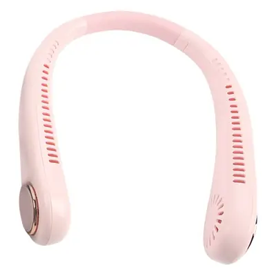 New Brushed Leafless Hanging Neck Fan Foldableing USB Charging Sports Silent Hanging Neck Small Fan Wholesale Small Electric Fan