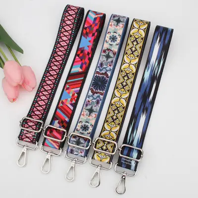 Adjustable Printed Crossbody Bag Strap for Women