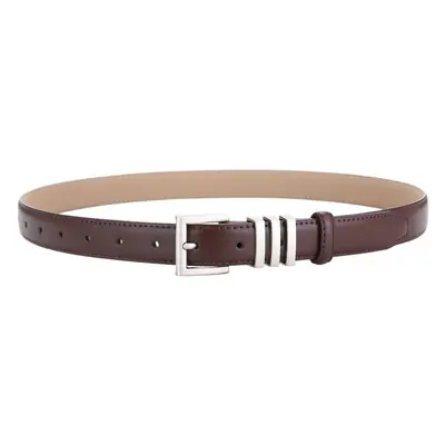 Women Genuine Leather Belt with Retro Buckle