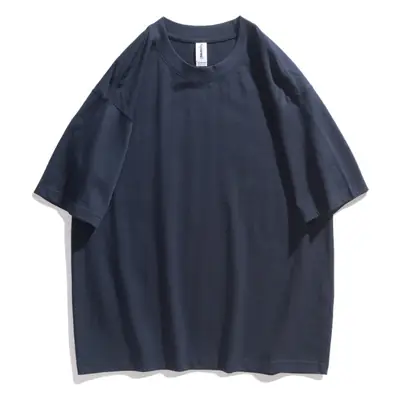 Black Cotton T-Shirt Ag Large Off-Shoulder Casual Wear
