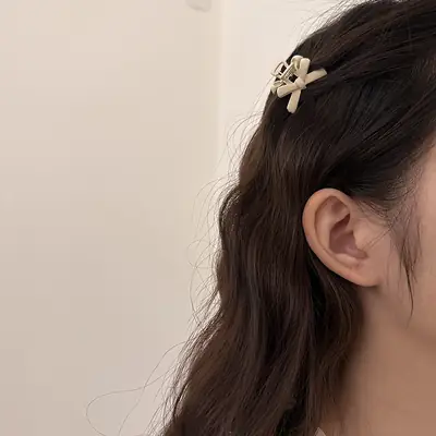 Black Broken Hairpin Bow Clip for Girls