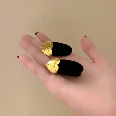 Red Metal Hairpin Clip for Girls Side Bangs