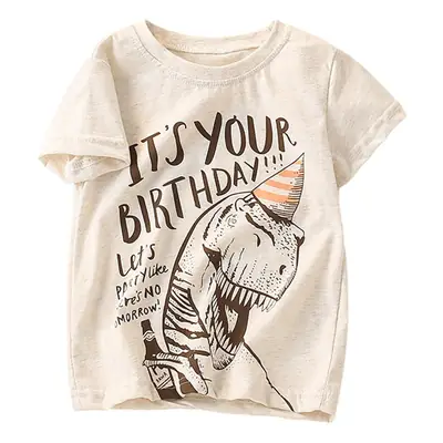 Kids Dinosaur Printed Blue T-Shirt Boys Summer