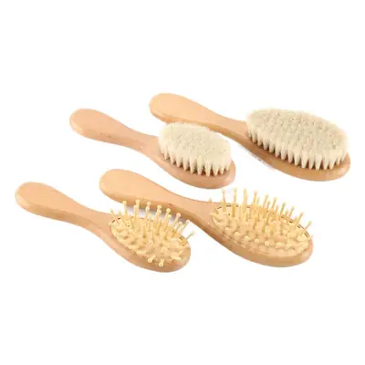 Beech Wood Hair Brushes for Baby Shampoo & Hair Care