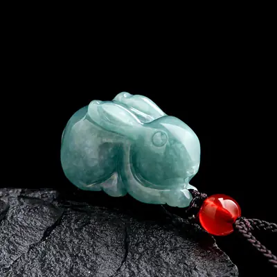 Jade Blue Water Jade Rabbit Pendant Wholesale