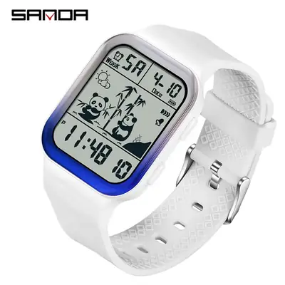 Sanda Gradient Teen Watch Set Waterproof Digital Display