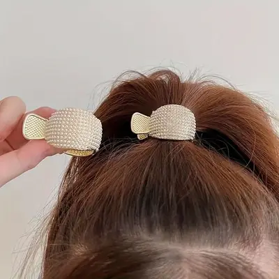 Korea Rhinestone Hairpin for Women High Ponytail