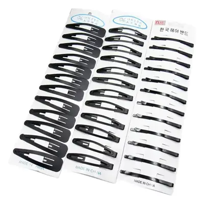 Black Hair Clips Water Drop Set for Women
