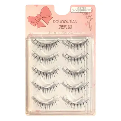Sweet Whole Spire Sunflower False Eyelashes Natural Founder Light European and American Thick Little Devil Novice One Piece