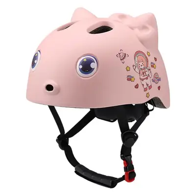 Pink Cartoon Kids Helmet for Scooter Roller Skating