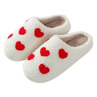 New Autumn and Winter Love Cotton Slippers for Men and Women Couples Home Indoor Cute Cartoon Smiling Face Anti-Slip Slippers Wholesale