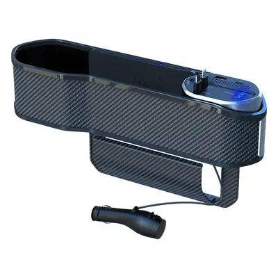 Wireless Car Seat Storage Box with Digital Display & Charging