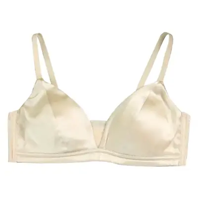 Tangge Silk Satin Rings-Free Bra Green Big Chest