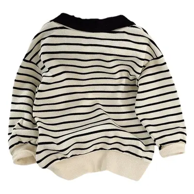 Boys Striped Sweatshirt 2026 New Korean Style