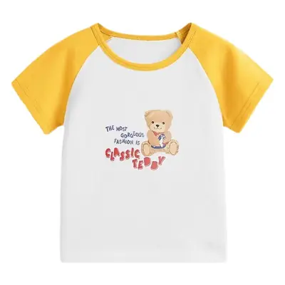 Teddy Bear Classic Teddy T-Shirt Red White Short Sleeve