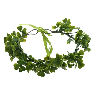 Green Clover Wreath Headband for St. Patrick's Day