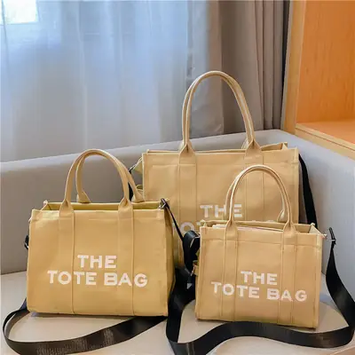 2023 Cross-Border Women's Blue Tote Bag Solid Color