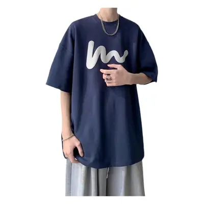 Blue Graphic T-Shirt Loose Fit Summer 2023