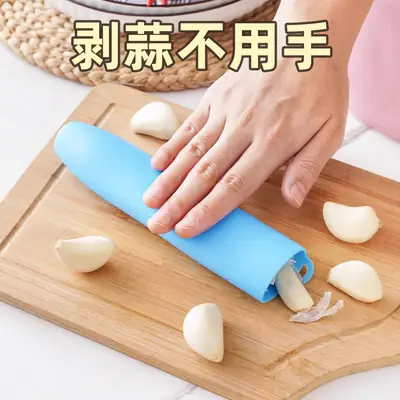 Silicone Garlic Peeler Red Manual Peeler