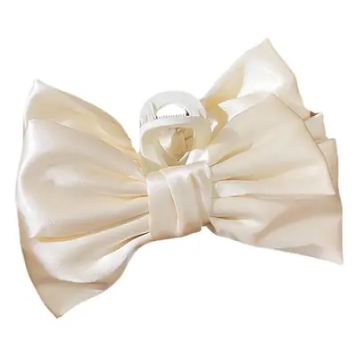 Black Bow Hair Clip for Women Large Shark Clip