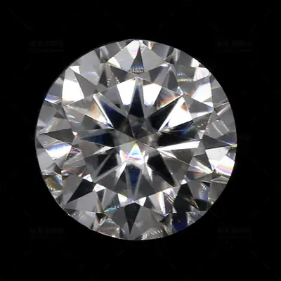 Round Moissanite Diamond 5mm Eight Hearts Arrows