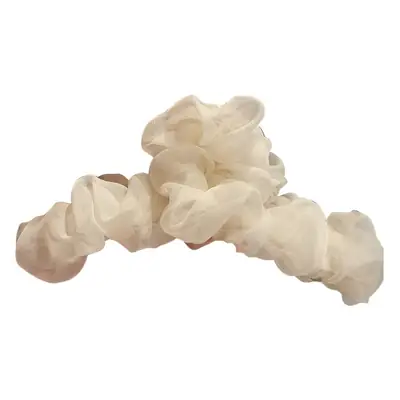 Feminine White Mesh Hair Clip for Women