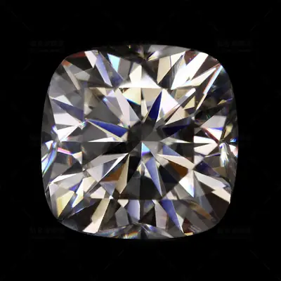 Square Cut Moissanite Gemstone 7x7mm Fat Square