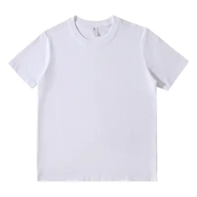 250G Cotton Light Blue Round Neck T-Shirt