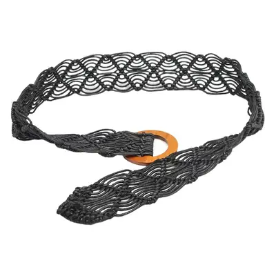 New Bohemian Hollow Woven Wax Rope Belt for Women