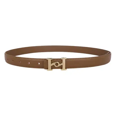 New Leather Belt Women's Retro Joker Brown Teal