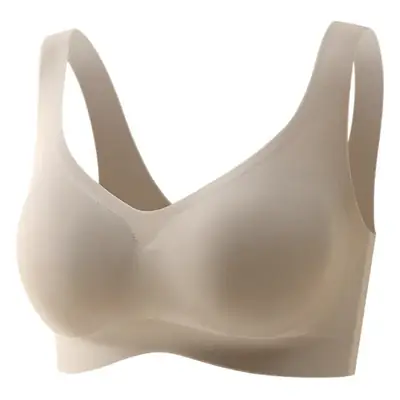 Full-Cup Wireless Bra for Women, Latex, Anti-Sagging, Breathable