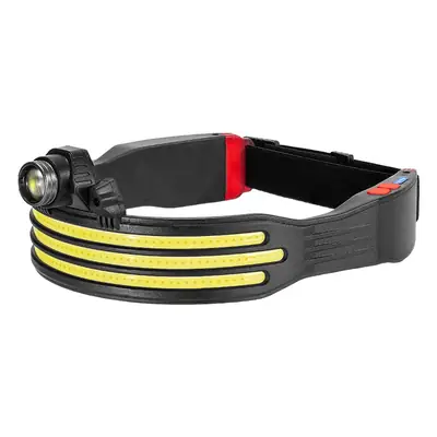 LED Headlamp with Warning Light for Outdoor Use