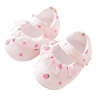White Floral Baby Strappy Socks Soft Sole