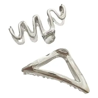 Oversized 3D Metal Hairpin Clip Shark Design