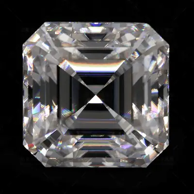 Loose Moissanite Square Cut 7x7mm 2K Clear