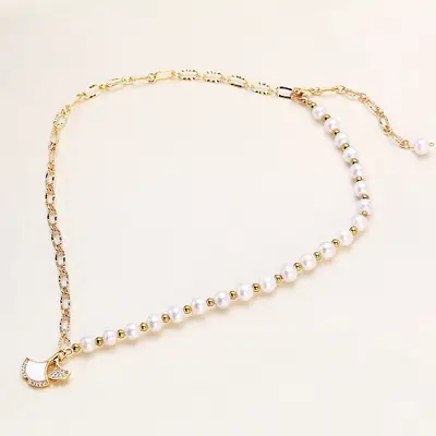 New Sansheng Lucky Pearl Diamond Necklace for Women