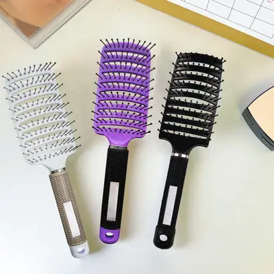 Purple Hair Comb for Women with Root Fluffy Styling