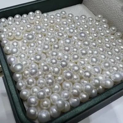 Freshwater Mirror Ji Small Pearl Beads 4-5 White Transparent