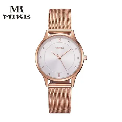 Rose Gold Mesh Belt Women's Quartz Watch