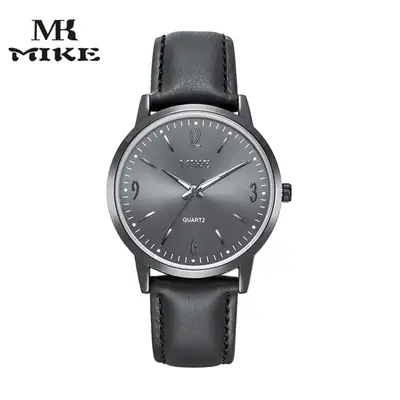 MK MIKE Minimalist Couple Watch Waterproof Belt Watch Quartz Women's Watch Men's Watch Fashion Wristwatch