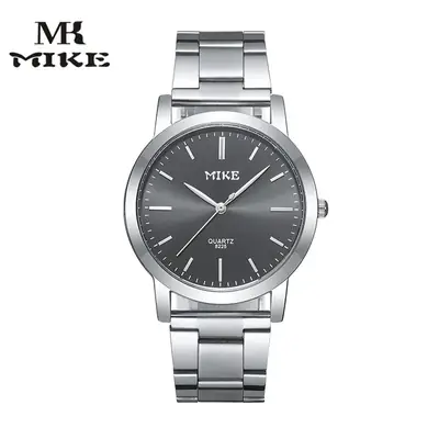 MIKE Stainless Steel Casual Couple Watch Quartz Waterproof Business Men's Watch