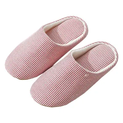 Japanese Style Mute Slippers Women's Winter Soft Bottom Silent Home Floor Non-Slip Indoor Household Cotton Slippers for Men