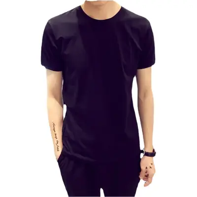 Men's White Slim Fit V-Neck T-Shirt Wholesale