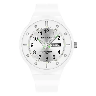 Sanda Student Electronic Watch Blue Digital Calendar Waterproof Men's Women's Quartz Watch