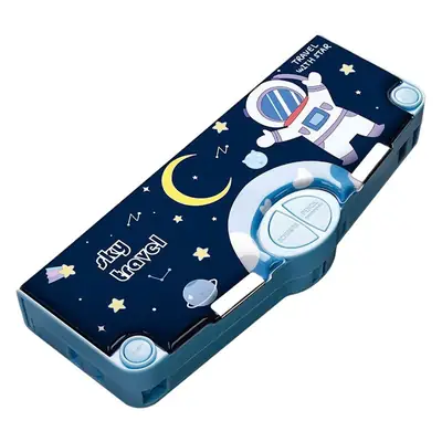 Multifunctional Stationery Men's Box Primary School Button Office Box Pencil Box Girls High-value ins Internet Celebrity Same Style