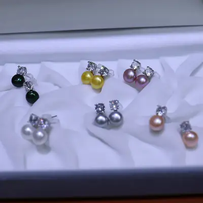 Korean Style Pearl Earrings for Women