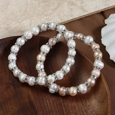 Pearl & Diamond Bracelet for Women Elegant Design