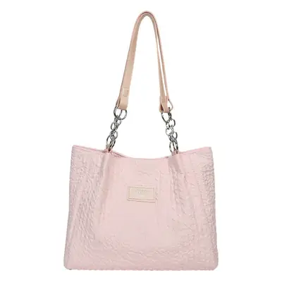 Women's Large Capacity Embroidered Shoulder Bag Beige