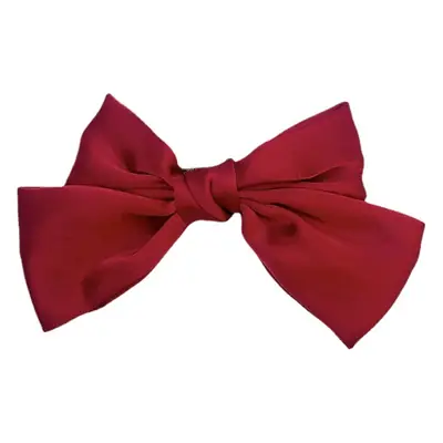 Japanese Style Satin Bow Hairpin Navy Blue